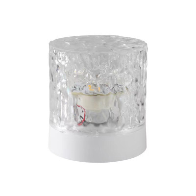 小红书旋转水波纹氛围灯水纹灯卧室床头火焰浪漫灯动态小号形台灯