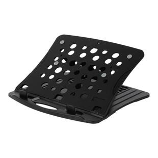 Digio2360度旋转底座折叠笔记本ipad平板高档黑色电脑增高架多角度可调散热架大承重电脑支架自带手机架