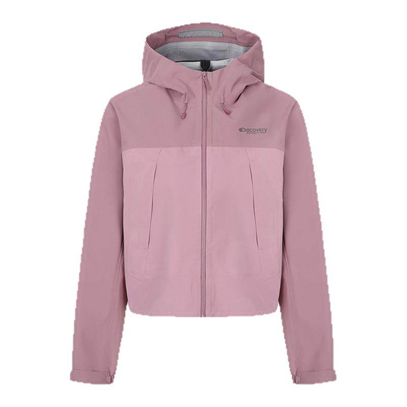 陈丽君同款Discovery探索户外防水冲锋衣夹克短款外套女25秋新品