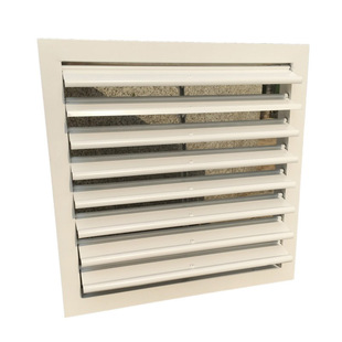 铝合金不锈钢联动自垂百叶活动防雨百叶窗空调风口风机联动百叶圆