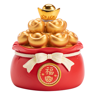 新款招财米袋烟灰缸家用客厅创意个性办公室摆件乔迁桌面带盖烟缸