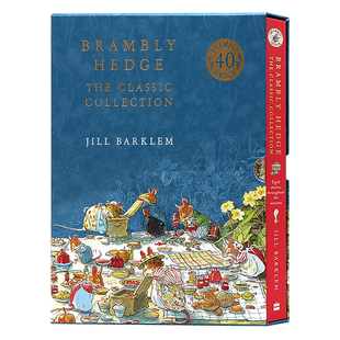 野蔷薇村的故事全集系列精装收藏版 英文原版绘本 The Brambly Hedge Complete Collection童话故事读物JillBarklem 送音频