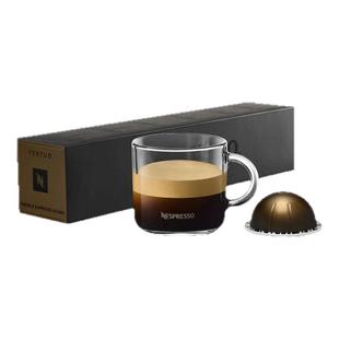 Nespresso奈斯派索胶囊咖啡 Vertuo浓醇双份浓缩黑咖啡深烘10颗装