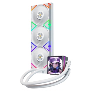 爱国者星璨S360/R360冰魄一体式CPU水冷散热器LCD屏显磁吸显示屏