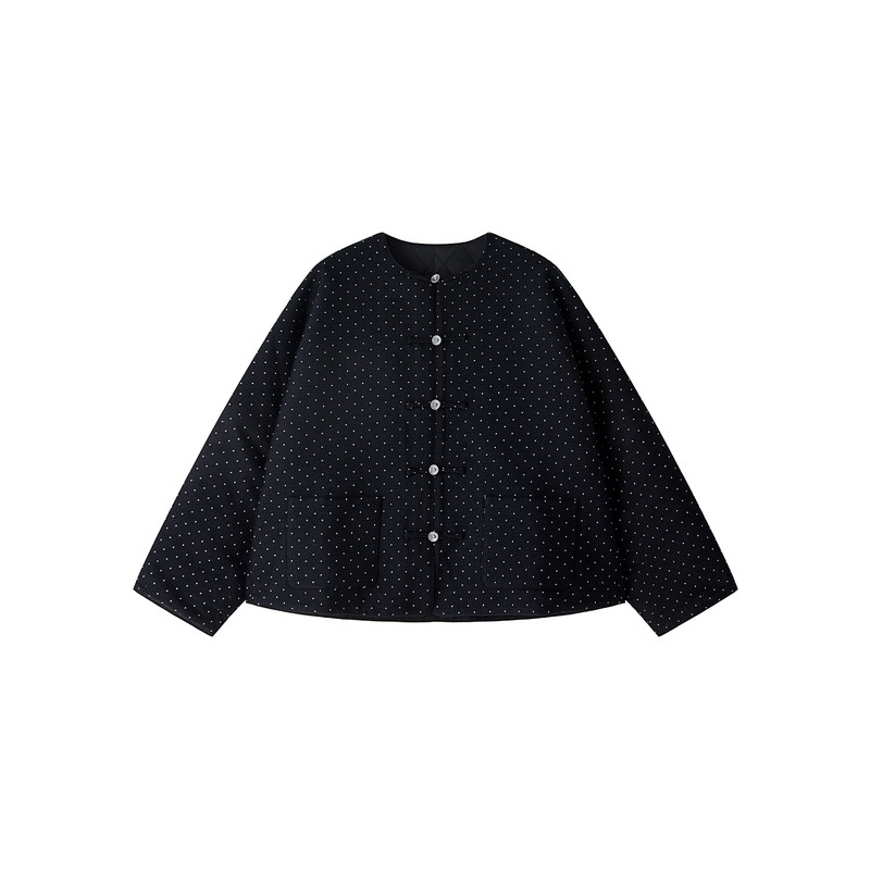 冬季羊毛中式羽绒棉服