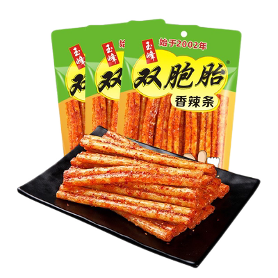 玉峰双胞胎辣条儿时怀旧湖南特产