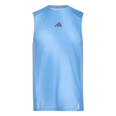 adidas阿迪达斯男子速干跑步侧开叉运动修身背心KY5047