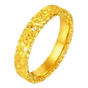 古法传承金包银碎碎冰戒指女爆闪满天星情侣对戒实心指环生日礼物