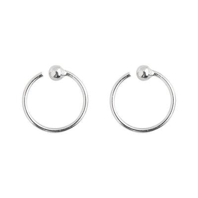 耳钉999纯银养耳小众设计感耳环