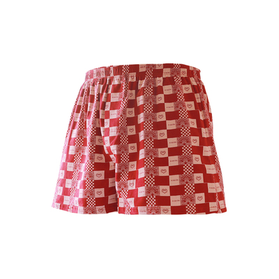 男士内裤纯棉宽松红色阿罗裤睡裤