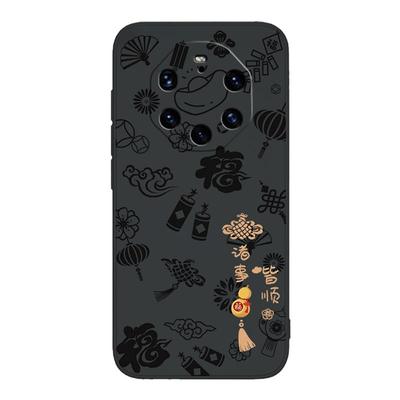平安喜乐适用华为保时捷mate40rs手机壳NOP一AN00新款限量版硅胶套meta防摔mete男女mt新年m4ors典藏版prors