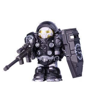 第三方积木星际争霸陆战队人仔MOC武器机甲士兵益智拼装玩具模型