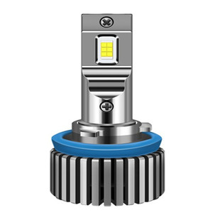 超亮聚光短款汽车LED大灯H7激光灯泡H11近光9005远光H1 H4货车24V