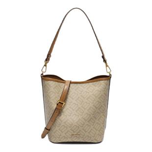 百丽包包女2025新款商场同款海鸥老花单肩斜挎手提水桶包X7377CX5