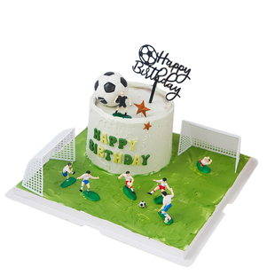 世界杯主题蛋糕装饰品摆件足球小子插件网红男生生日甜品台装扮