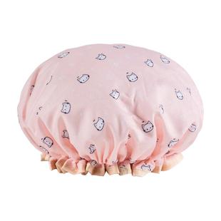 双层浴帽女防水洗澡家用防油烟头套女童干发膜专用沐浴帽2025新款