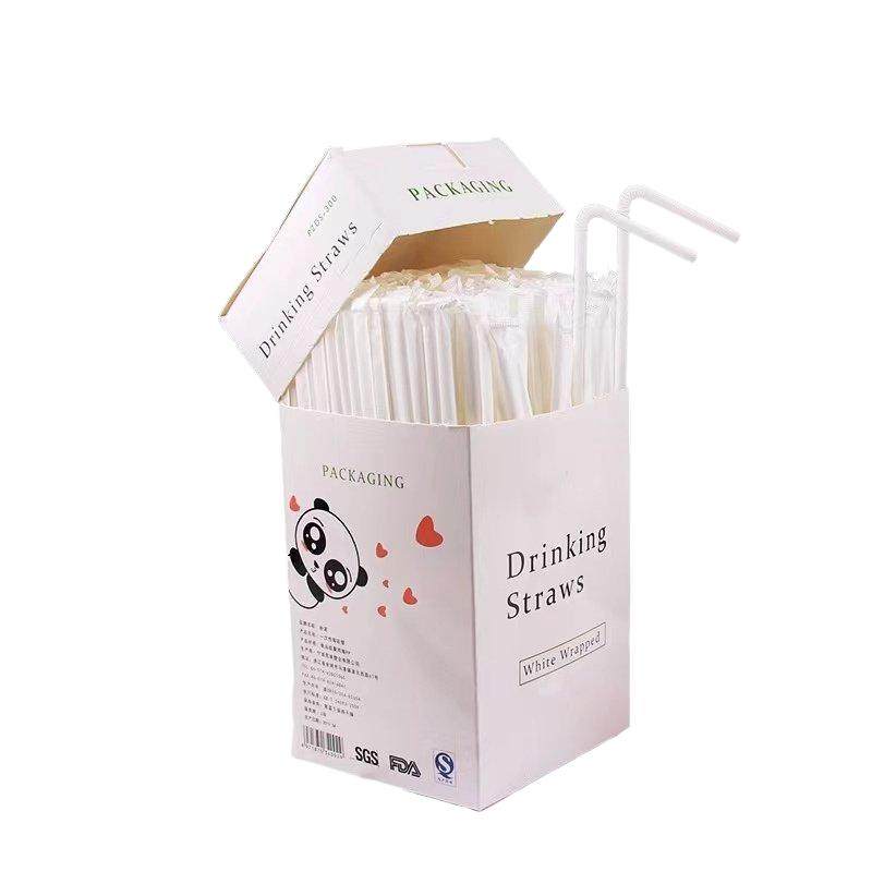 一次性吸管单独包装儿童长吸管单支产妇塑料可弯曲豆浆饮料咖啡