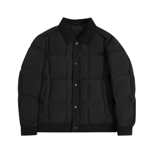 [高蓬鸭绒]JODOLL乔顿翻领短款羽绒服25年秋冬休闲男士保暖外套