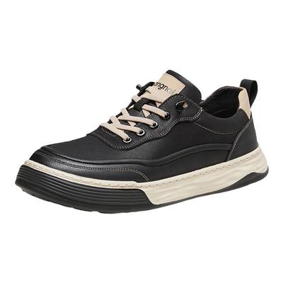 康奈纯色系带平底运动鞋潮流板鞋