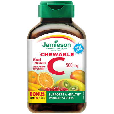 混合水果味美白维生素c咀嚼片