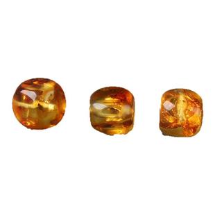 天然金珀花珀蜜蜡方糖散珠手串男女士diy手链隔珠项链小方块隔片