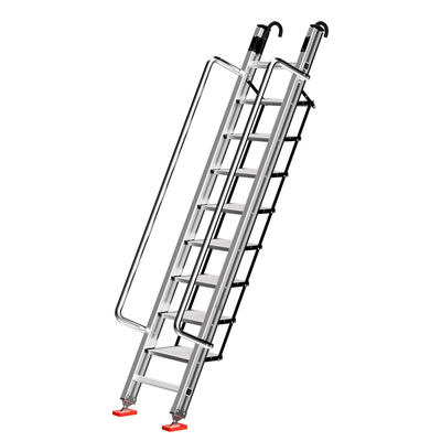 加厚不锈钢家庭专用阁楼梯子