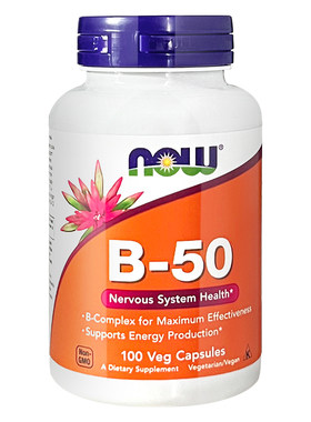 美国进口B50复合维生素B族胶囊
