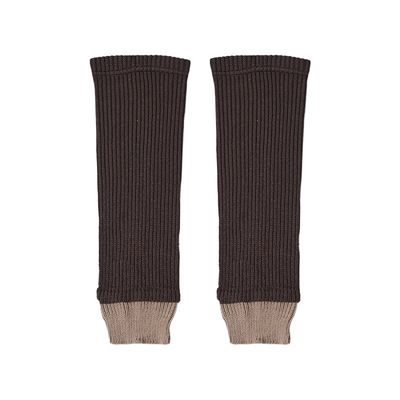 美拉德拼色袜套女秋冬加厚保暖