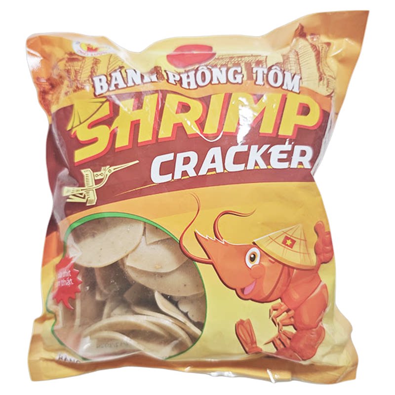 越南原装进口 地洱虾片400g半成品虾片酥脆鲜香需油炸家庭商用