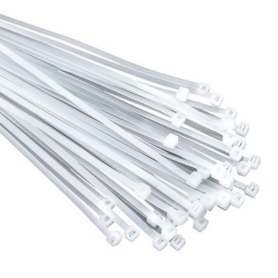 尼龙扎带100条塑料捆绑带自锁式扎线带卡扣拉紧黑白束线带勒死狗