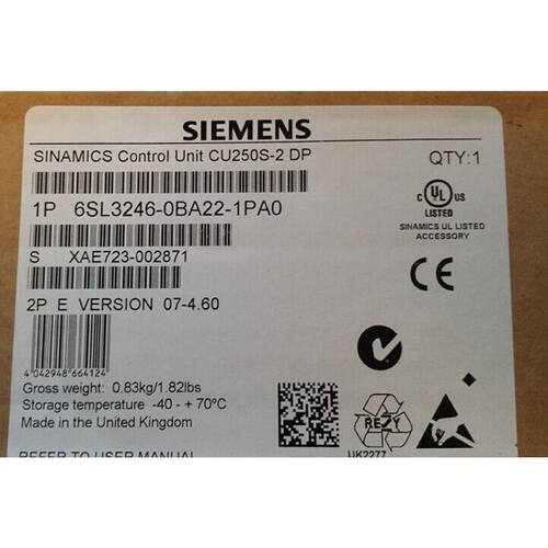 议价6SL3246-0BA22-1PA0 G120控制单元CU250S-2DP 6SL3246-OBA22-