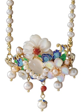 原创璎珞项链汉服配饰青雀记珍珠