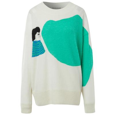 IIIVIVINIKO艺术家圆领套头毛衣