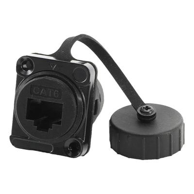 D型8P网络线RJ45网口CAT6A防水座