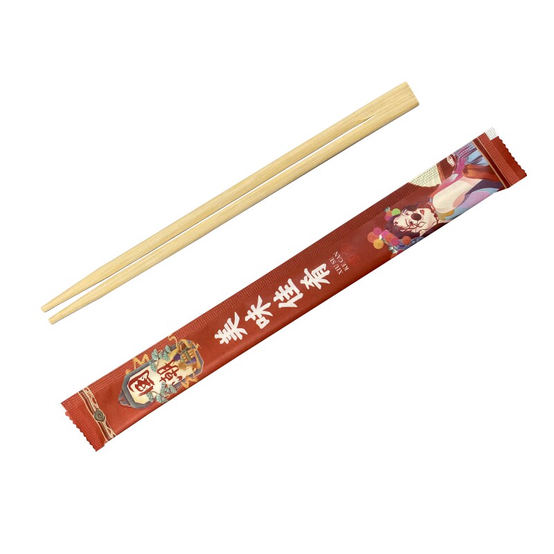 定制一次性筷子独立包装连体筷单筷套商用外卖餐厅饭店专用便宜