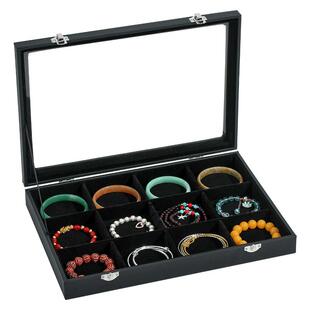 大容量首饰收纳盒手镯手串项链戒指盒耳钉耳环饰品珠宝文玩收纳盒