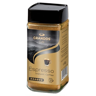 德国进口格兰特特浓黑咖啡速溶咖啡粉无蔗糖0脂美式咖啡提神瓶装