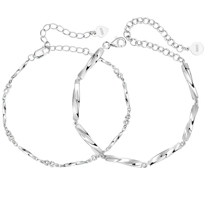 莫比乌斯手链男纯银男生