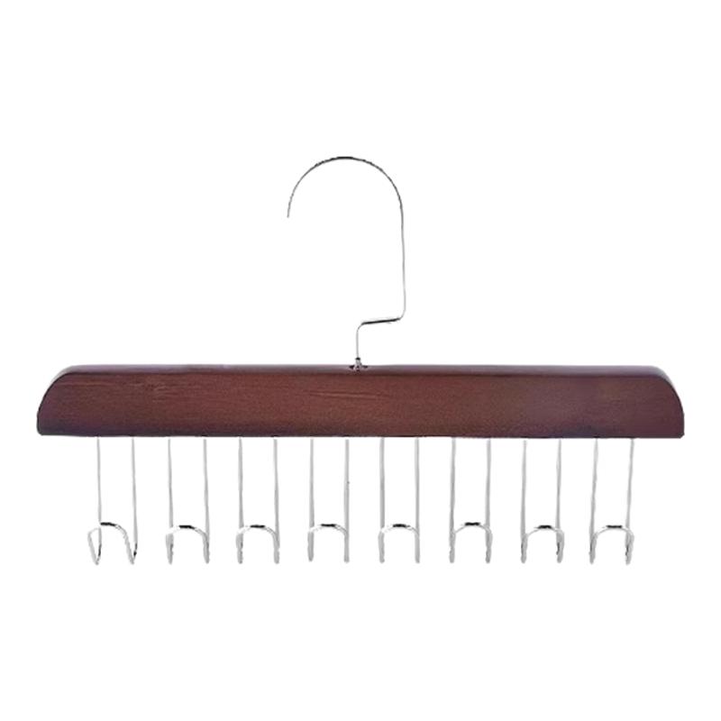 木质吊带衣架多功能内衣背心收纳神器家用宿舍实木挂钩波浪晾衣架