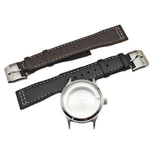 代用飞行员系列表壳全套40MM不锈钢表壳表带表盘适8215/2813机芯