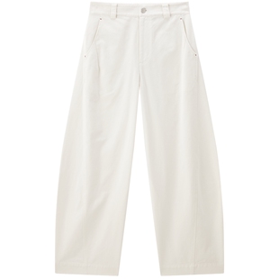 小白帆香蕉裤太平鸟商场同款26春款廓形茧型弯刀休闲裤A3GBG1234