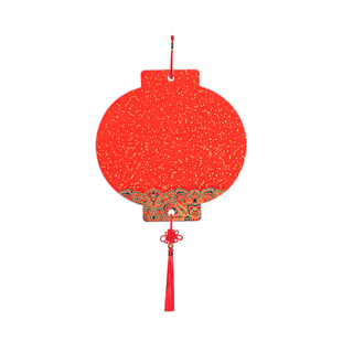 迷你书法小挂件空白手写福字卡片宣纸硬卡书签红色乔迁挂饰对联纸