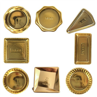 烘焙包装圆形正方长方金色吸塑慕斯底托慕斯垫金卡托西点蛋糕底托