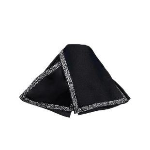 法式黑色气质赫本抓夹三角型发夹后脑勺盘发鲨鱼夹夹子头饰高级感