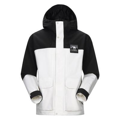 骆驼男装风衣男款冲锋衣夹克2025春秋户外工装硬壳暴雨级防水外套