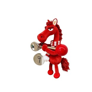 新年小马挂件门把手装饰入户门把手套吉祥物挂饰礼物氛围场景布置