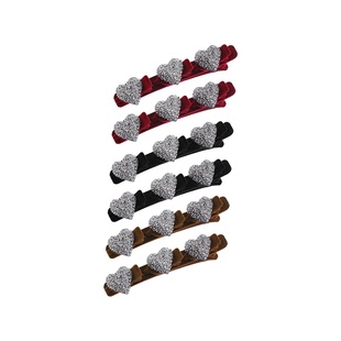 懒人碎发整理神器丝绒编发夹女2025新款侧边刘海发卡鸭嘴夹子头饰