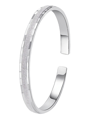 吴越老银铺银手镯女开口纯银镯子