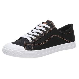 人本帆布鞋女鞋子2026新款百搭休闲鞋春秋小白鞋韩版学生透气板鞋