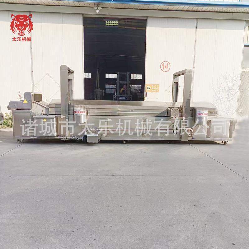 油馍头油炸流水线油墩子油炸设备全自动油炸机高温油炸锅炸蛋设备